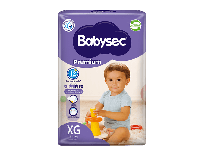 PAÑALES DE BEBÉ BABYSEC PREMIUM 14UN XG