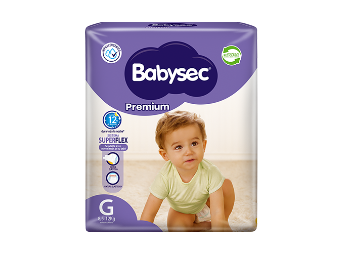 PAÑALES DE BEBÉ BABYSEC PREMIUM 18UN G